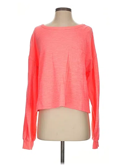 Pre-owned Aerie Long Sleeve T-shirt In Pink