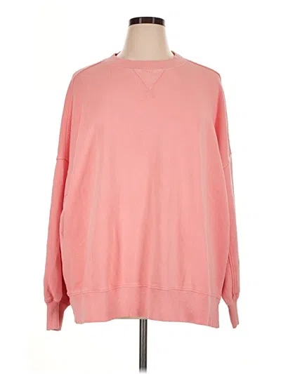 Pre-owned Aerie Long Sleeve T-shirt In Pink