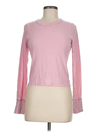 Pre-owned Aerie Long Sleeve T-shirt In Pink