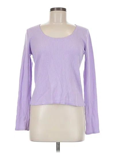Pre-owned Aerie Long Sleeve T-shirt In Purple