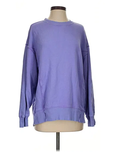 Pre-owned Aerie Long Sleeve T-shirt In Purple