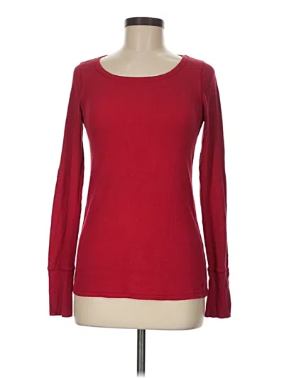 Pre-owned Aerie Long Sleeve T-shirt In Red