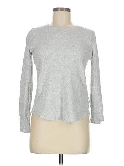 Pre-owned Aerie Long Sleeve T-shirt In Silver