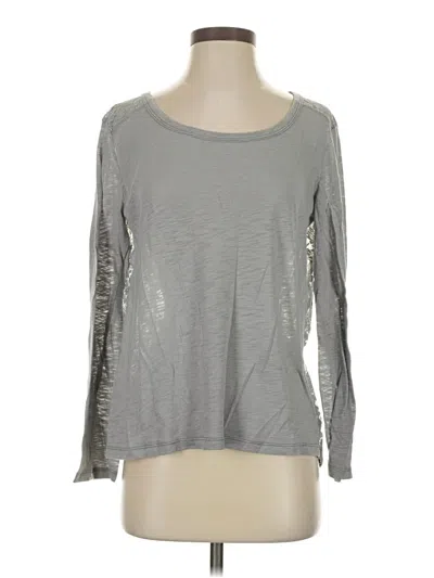 Pre-owned Aerie Long Sleeve T-shirt In Silver