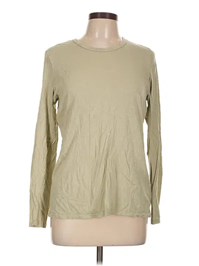 Pre-owned Aerie Long Sleeve T-shirt In Tan