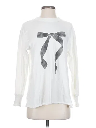 Pre-owned Aerie Long Sleeve T-shirt In White