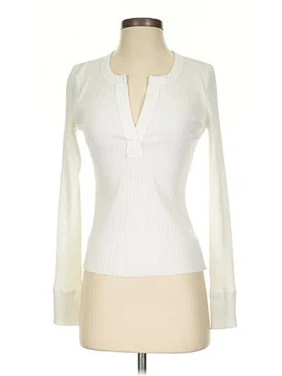 Pre-owned Aerie Long Sleeve T-shirt In White