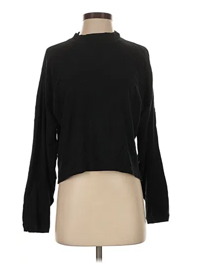 Pre-owned Aerie Long Sleeve Turtleneck In Black