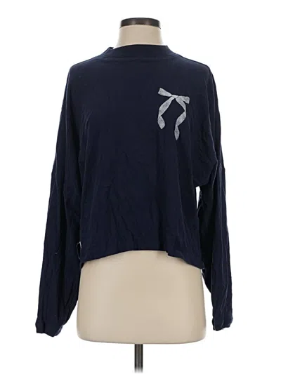 Pre-owned Aerie Long Sleeve Turtleneck In Blue