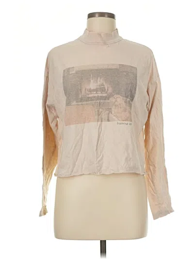 Pre-owned Aerie Long Sleeve Turtleneck In Brown