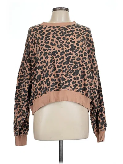 Pre-owned Aerie Long Sleeve Turtleneck In Brown