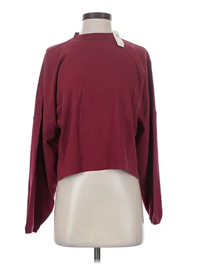 Aerie Long Sleeve Turtleneck In Burgundy
