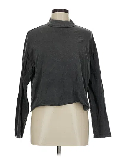 Pre-owned Aerie Long Sleeve Turtleneck In Gray