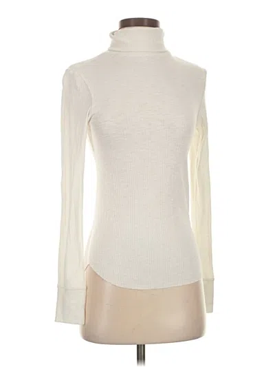 Pre-owned Aerie Long Sleeve Turtleneck In Ivory