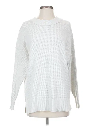 Pre-owned Aerie Long Sleeve Turtleneck In Silver