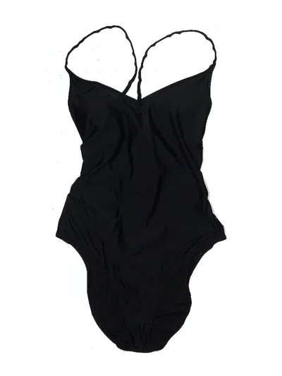 Pre-owned Aerie One Piece Swimsuit In Black
