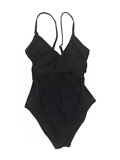Pre-owned Aerie One Piece Swimsuit In Black