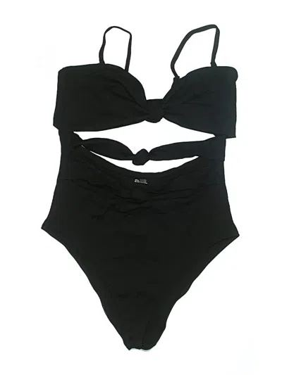 Pre-owned Aerie One Piece Swimsuit In Black