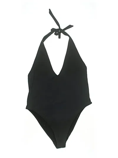 Pre-owned Aerie One Piece Swimsuit In Black