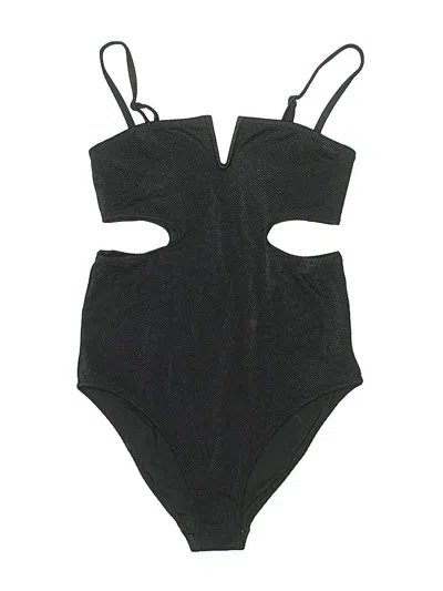 Pre-owned Aerie One Piece Swimsuit In Black
