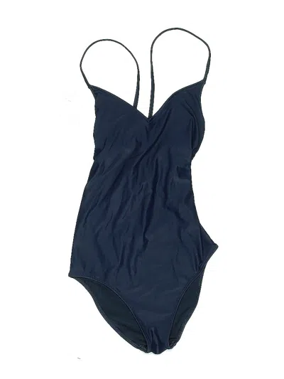 Pre-owned Aerie One Piece Swimsuit In Blue