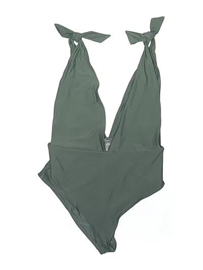Pre-owned Aerie One Piece Swimsuit In Green