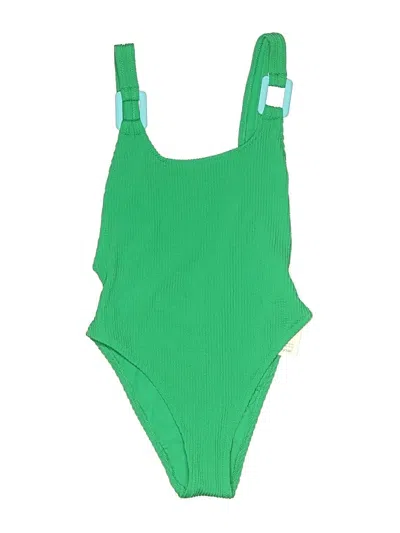 Pre-owned Aerie One Piece Swimsuit In Green