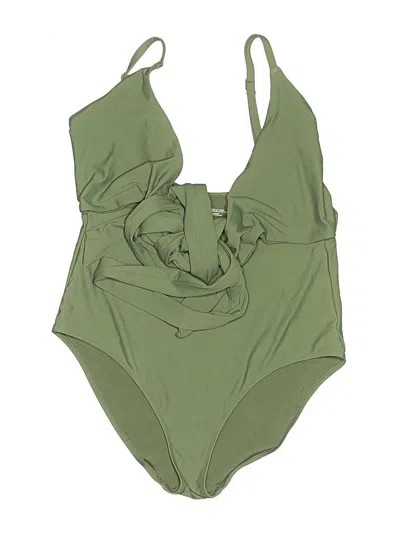 Pre-owned Aerie One Piece Swimsuit In Green
