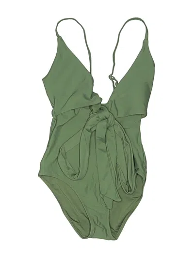Pre-owned Aerie One Piece Swimsuit In Green
