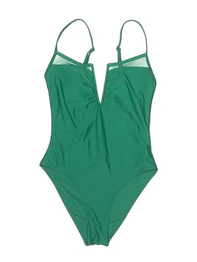 Pre-owned Aerie One Piece Swimsuit In Green
