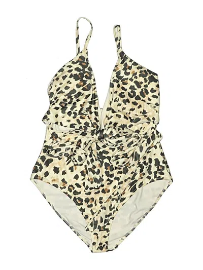 Pre-owned Aerie One Piece Swimsuit In Ivory