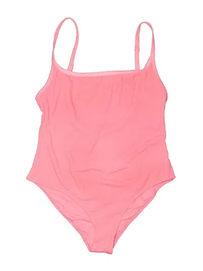Pre-owned Aerie One Piece Swimsuit In Pink