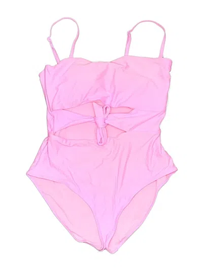 Pre-owned Aerie One Piece Swimsuit In Pink