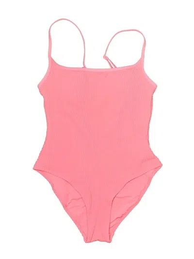 Pre-owned Aerie One Piece Swimsuit In Pink