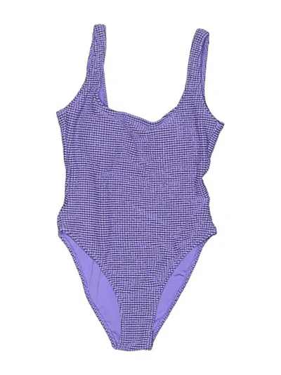Pre-owned Aerie One Piece Swimsuit In Purple