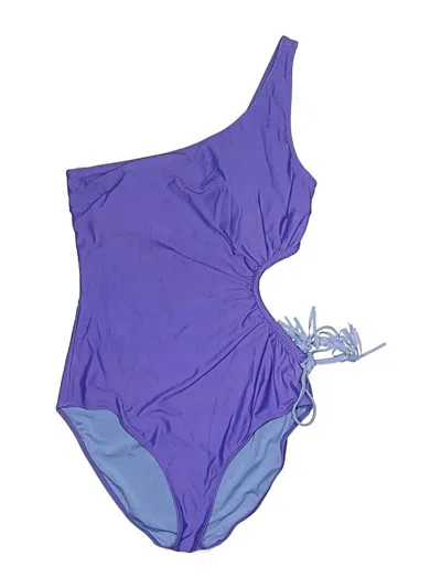 Pre-owned Aerie One Piece Swimsuit In Purple