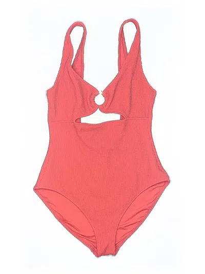 Pre-owned Aerie One Piece Swimsuit In Red