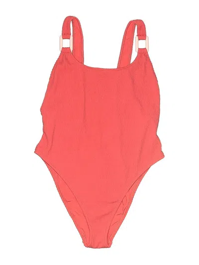 Pre-owned Aerie One Piece Swimsuit In Red