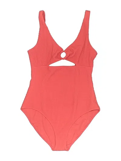 Pre-owned Aerie One Piece Swimsuit In Red