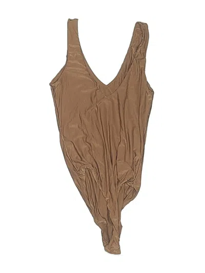 Pre-owned Aerie One Piece Swimsuit In Tan
