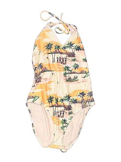 Pre-owned Aerie One Piece Swimsuit In White