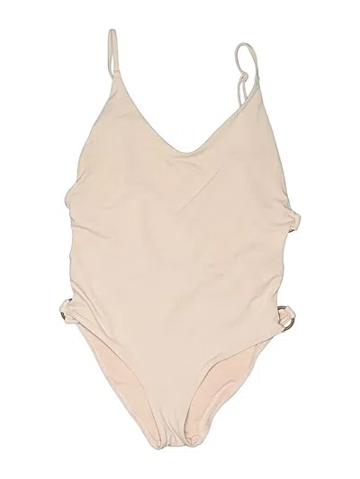 Pre-owned Aerie One Piece Swimsuit In White