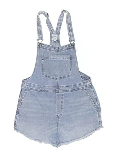 Pre-owned Aerie Overall Shorts In Blue