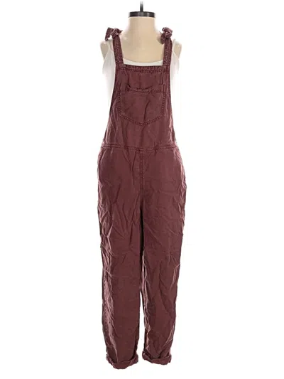 Pre-owned Aerie Overalls In Burgundy