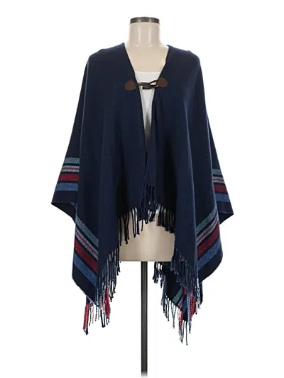 Pre-owned Aerie Poncho In Blue