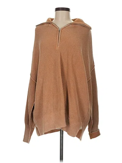 Pre-owned Aerie Poncho In Brown