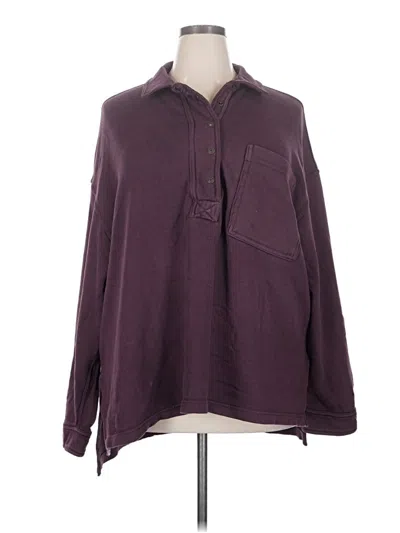 Pre-owned Aerie Poncho In Purple