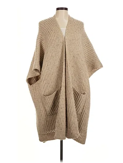 Pre-owned Aerie Poncho In Tan