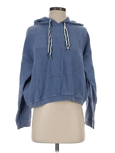Pre-owned Aerie Pullover Hoodie In Blue