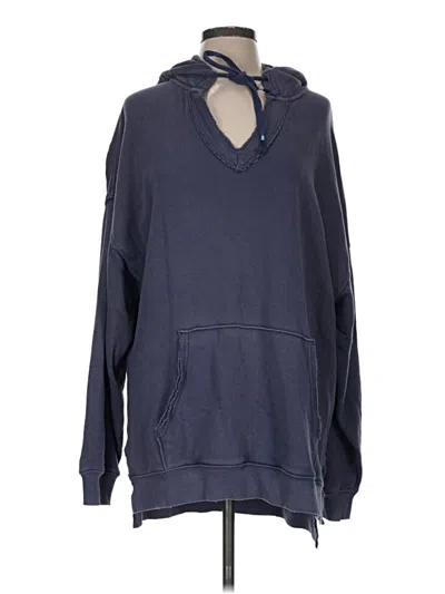 Pre-owned Aerie Pullover Hoodie In Blue